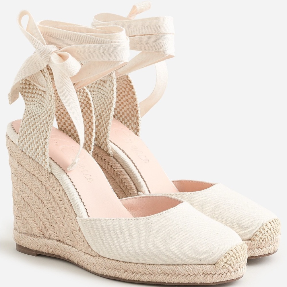 J Crew Espadrilles in Ivory